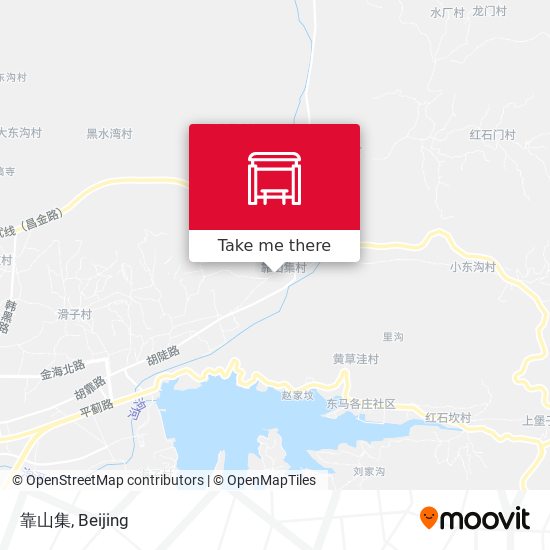 靠山集 map