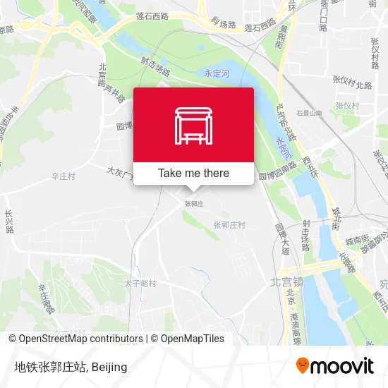 地铁张郭庄站 map