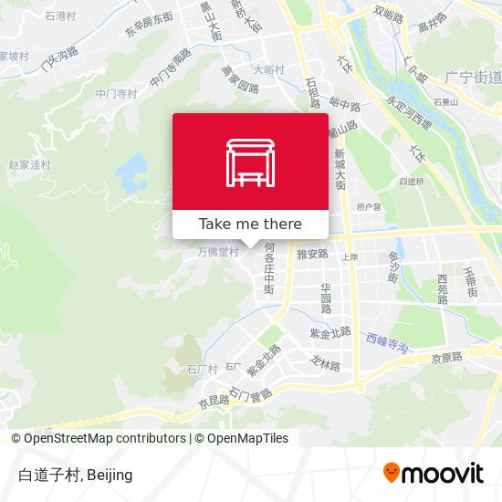 白道子村 map