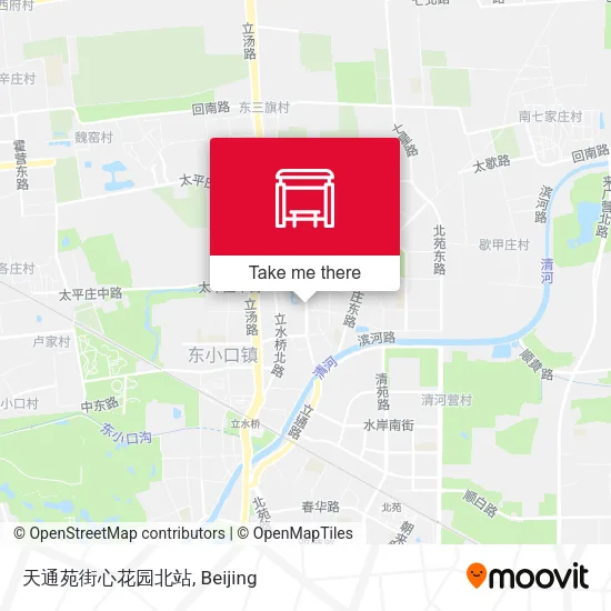 天通苑街心花园北站 map