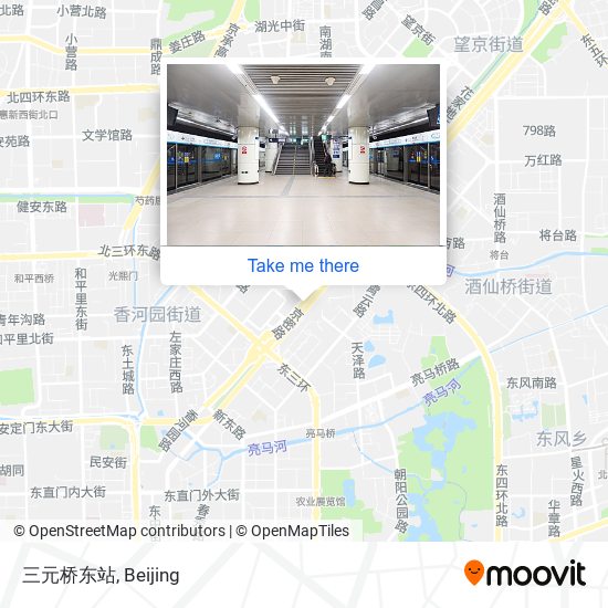 三元桥东站 map