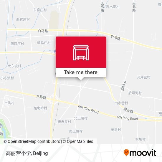 高丽营小学 map