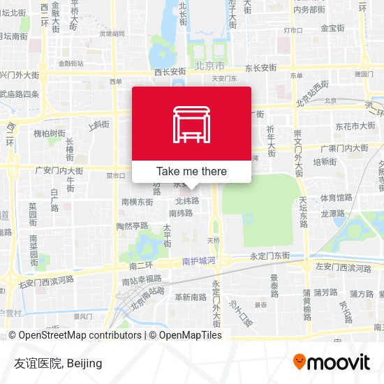 友谊医院 map