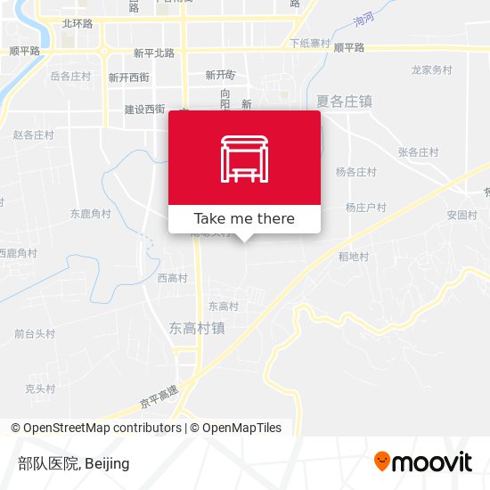 部队医院 map