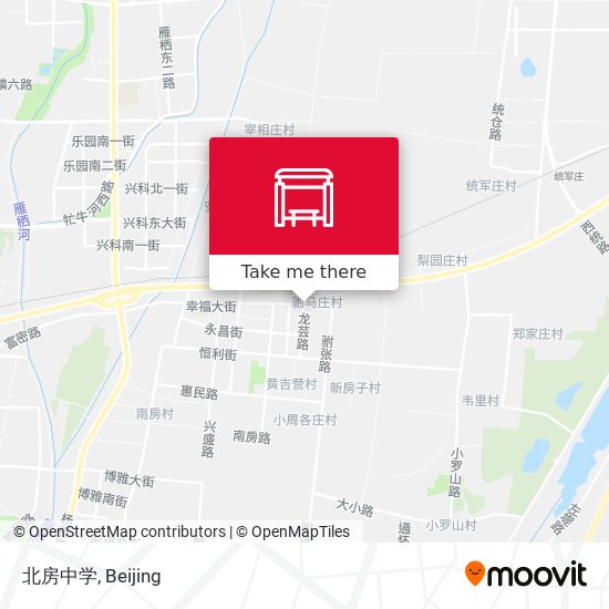 北房中学 map