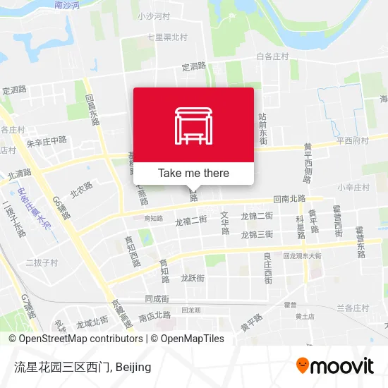 流星花园三区西门 map
