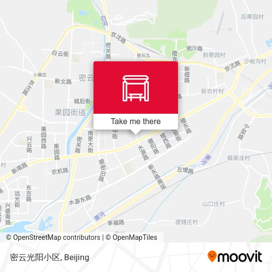 密云光阳小区 map