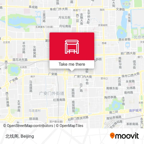 北线阁 map