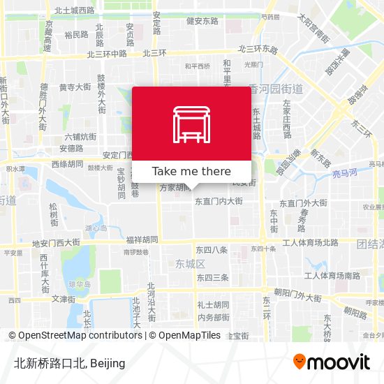北新桥路口北 map