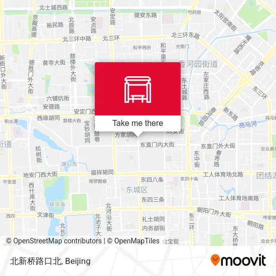 北新桥路口北 map