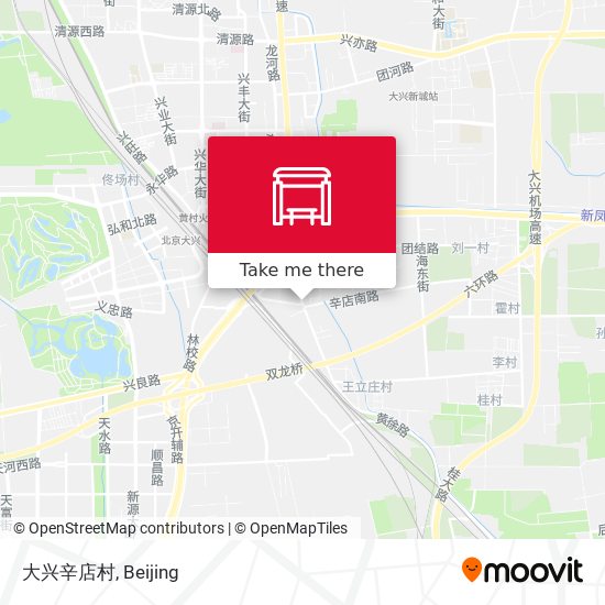 大兴辛店村 map