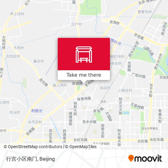 行宫小区南门 map