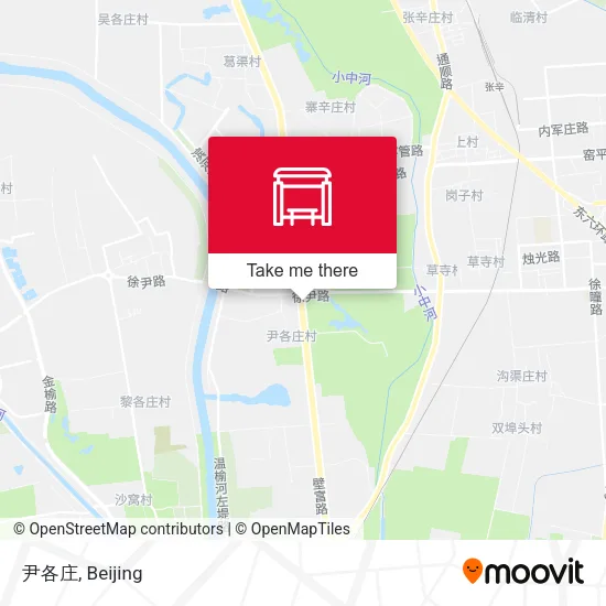 尹各庄 map