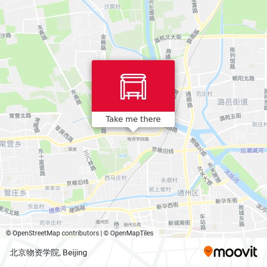 北京物资学院 map