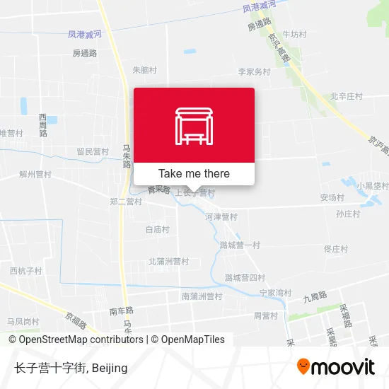 长子营十字街 map