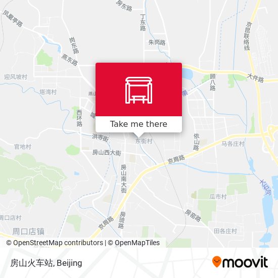 房山火车站 map