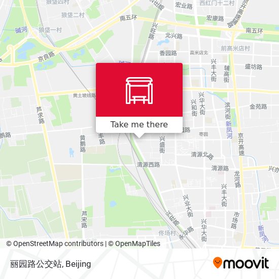 丽园路公交站 map