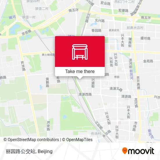 丽园路公交站 map