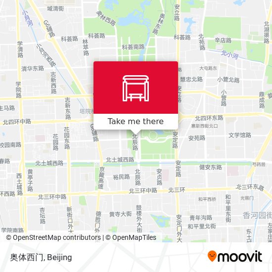 奥体西门 map