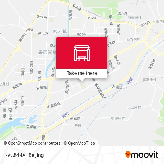 檀城小区 map