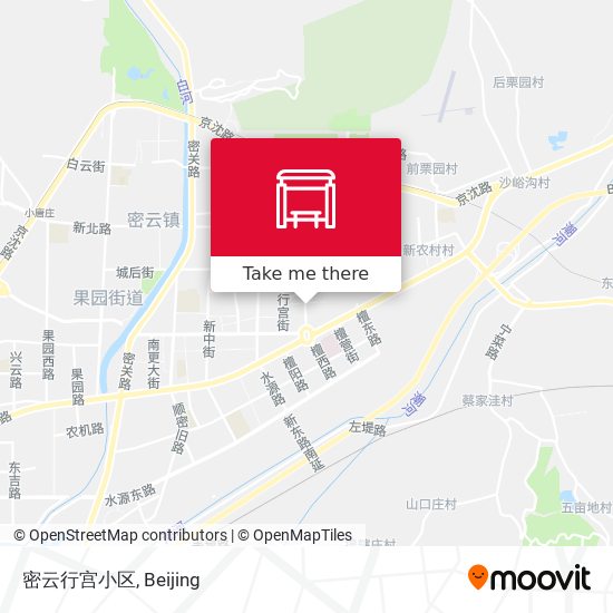 密云行宫小区 map