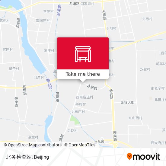 北务检查站 map