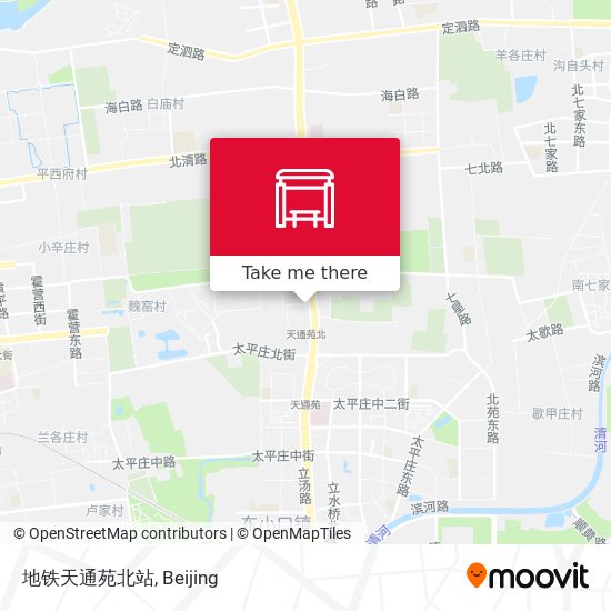 地铁天通苑北站 map