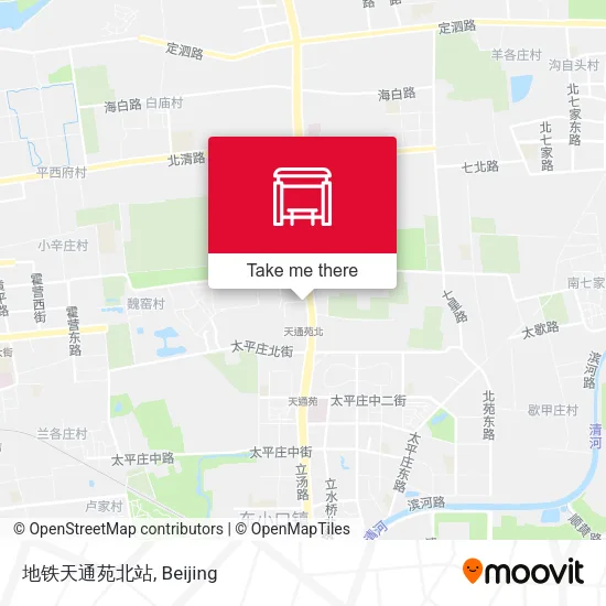地铁天通苑北站 map