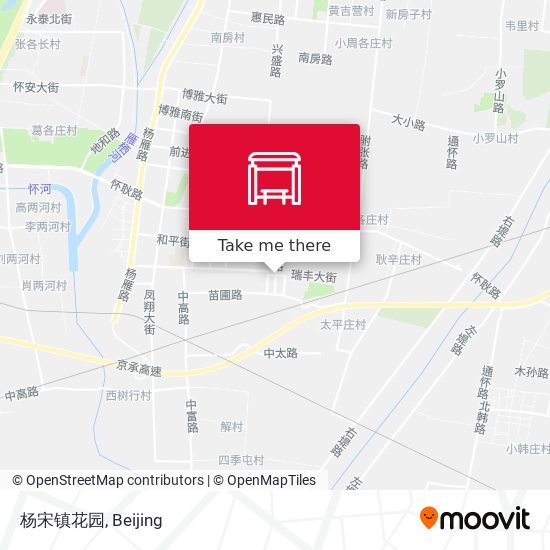 杨宋镇花园 map