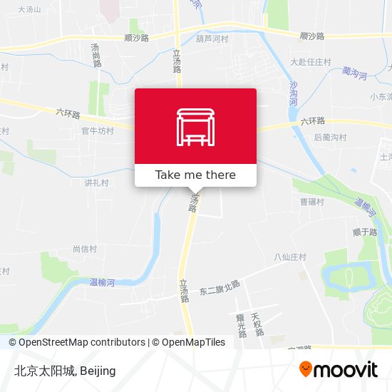 北京太阳城 map