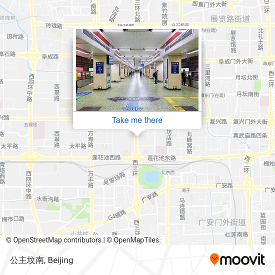 公主坟南 map