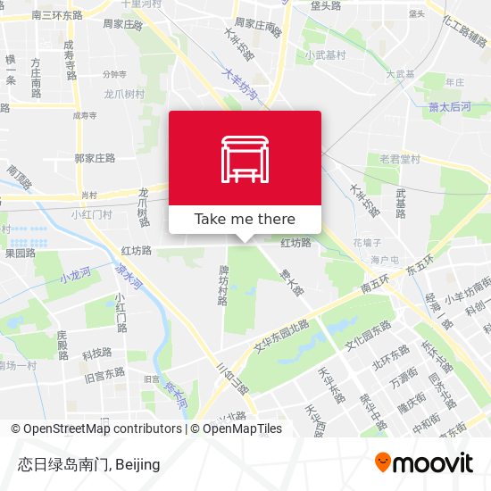 恋日绿岛南门 map