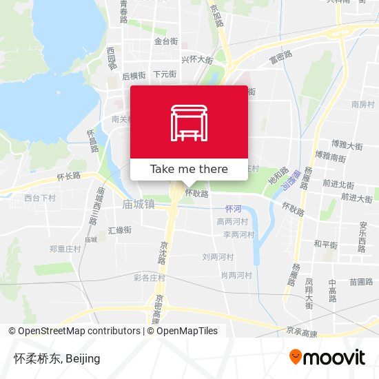 怀柔桥东 map