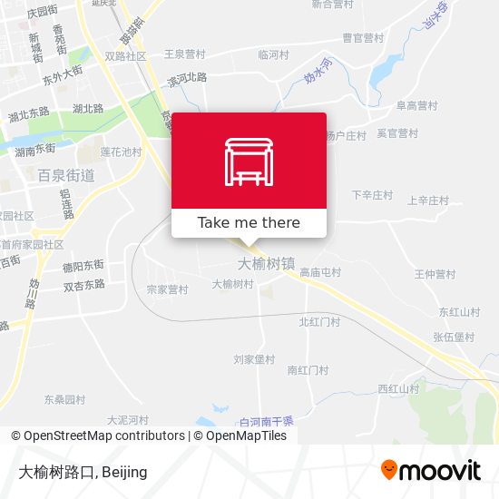 大榆树路口 map