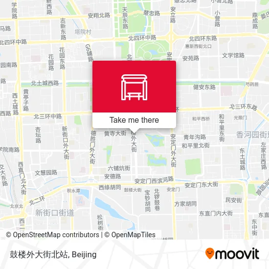 鼓楼外大街北站 map