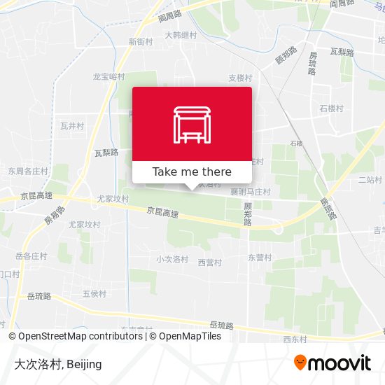 大次洛村 map