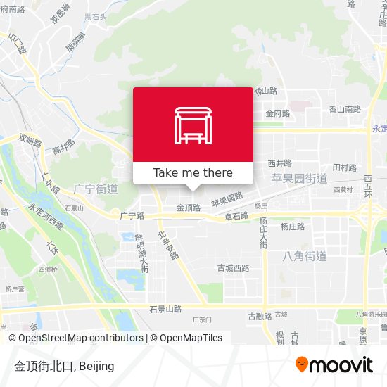 金顶街北口 map