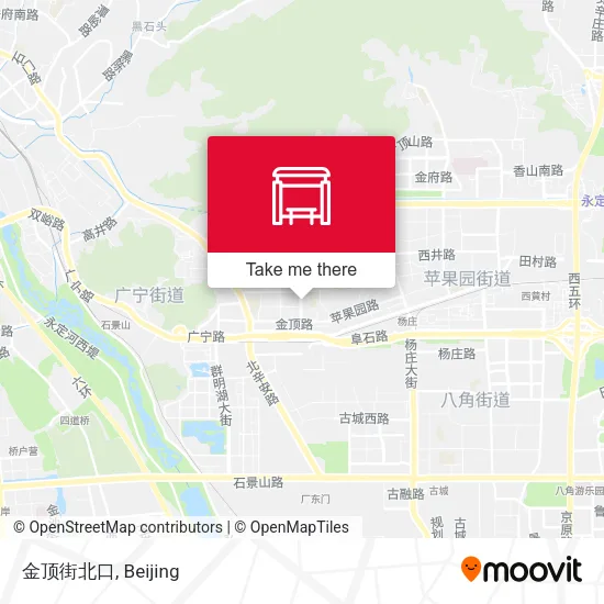 金顶街北口 map