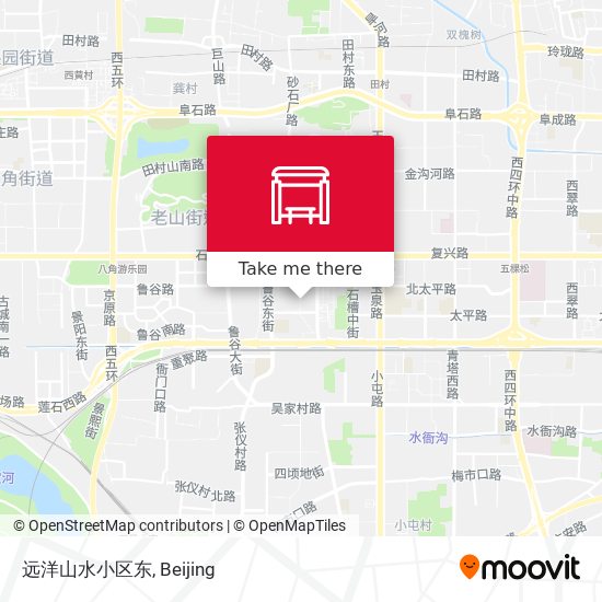 远洋山水小区东 map