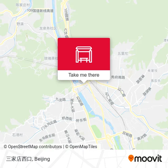 三家店西口 map
