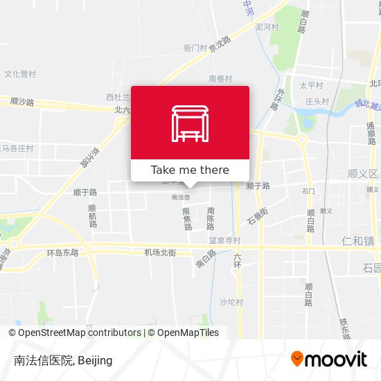 南法信医院 map