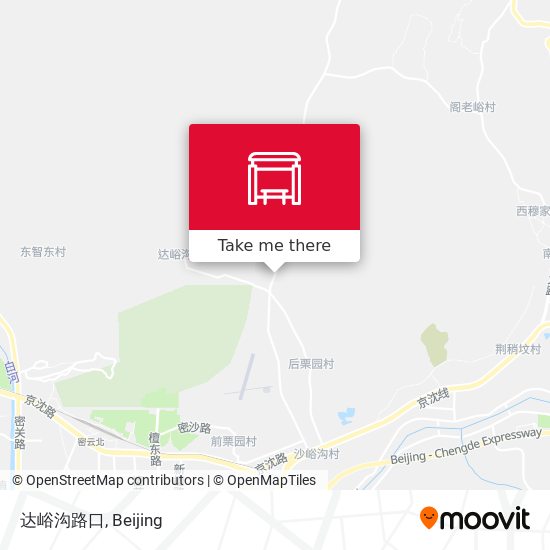 达峪沟路口 map