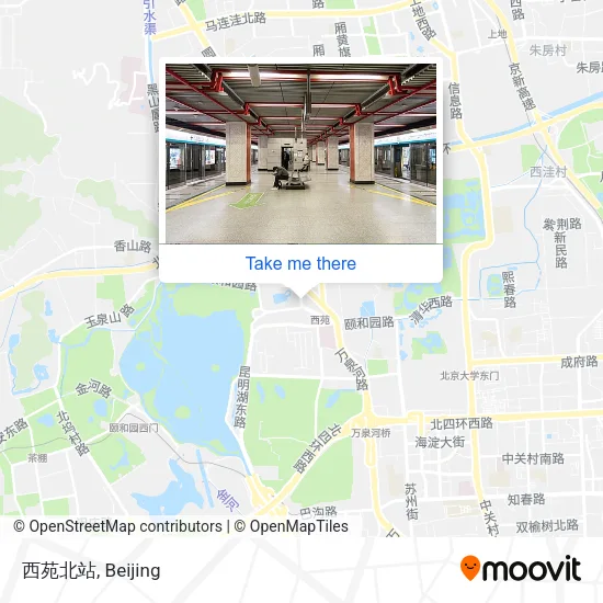 西苑北站 map