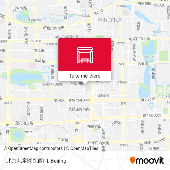 北京儿童医院西门 map