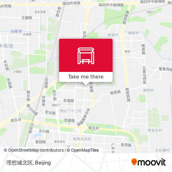 理想城北区 map