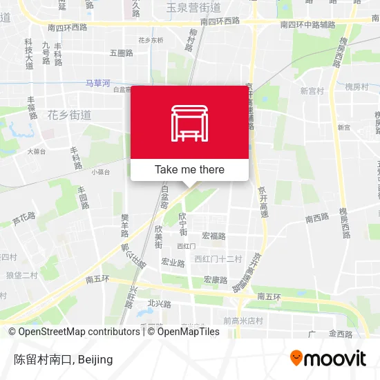 陈留村南口 map