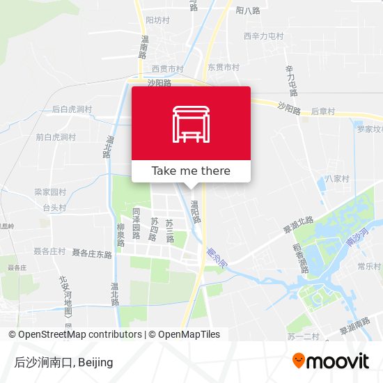 后沙涧南口 map