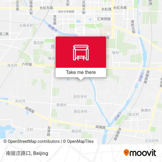 南留庄路口 map