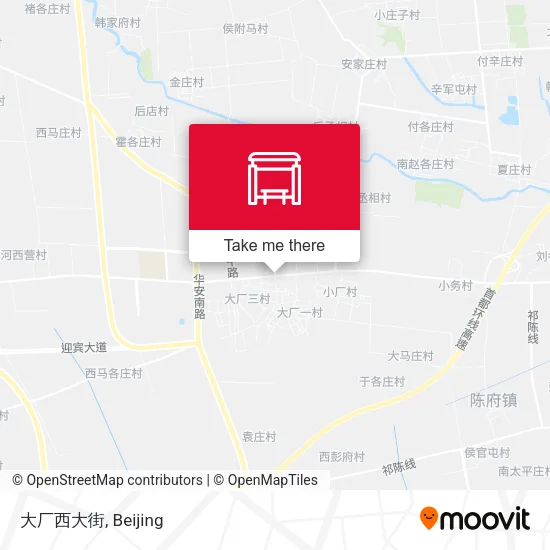 大厂西大街 map