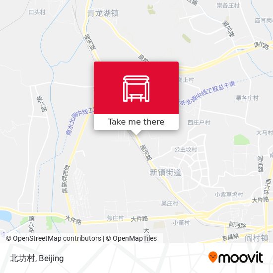 北坊村 map